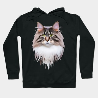 A Big Cat with a Serious Look Hoodie